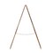 Flash Furniture Rustic Brown Wooden A-Frame Magnetic Chalkboard HGWA-GDIS-CRE8-442315-GG - alternate 7